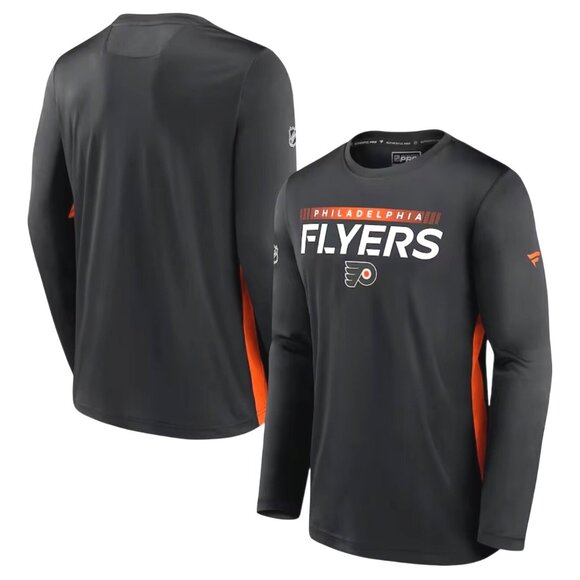 Philadelphia Flyers NHL Authentic Pro Fanatics Long Sleeve T-Shirt 5XL - Picture 3 of 13